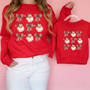 Leopard Xmas Icons Matching Sweatshirts breastfeeding tops cheap