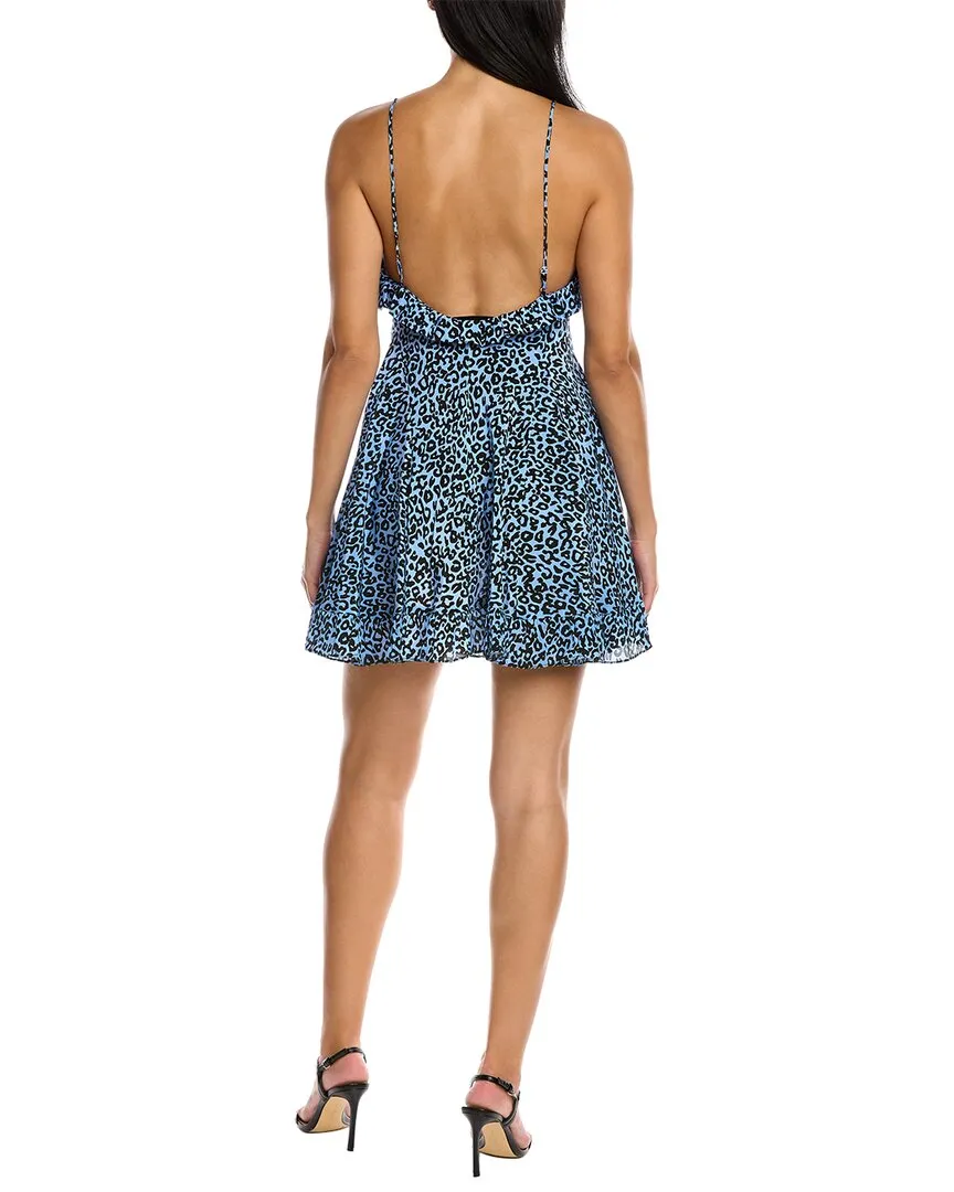 Les Reveries Ruffle Cami Silk Mini Dress