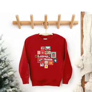 Letters To Santa Kids Red Sweatshirt boys fashion clearance