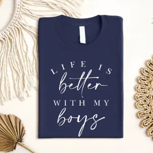 Life Is Better With My Boys T-Shirt pregnancy jeans best price