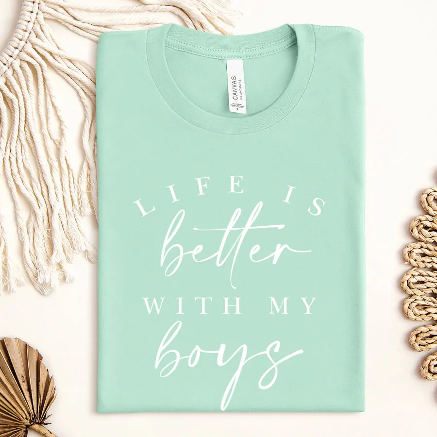 Life Is Better With My Boys T-Shirt maternity dresses promo