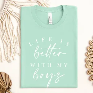 Life Is Better With My Boys T-Shirt maternity dresses promo