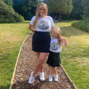 Lightning Leopard Mama & Mini White T-Shirts nursing tops best deals