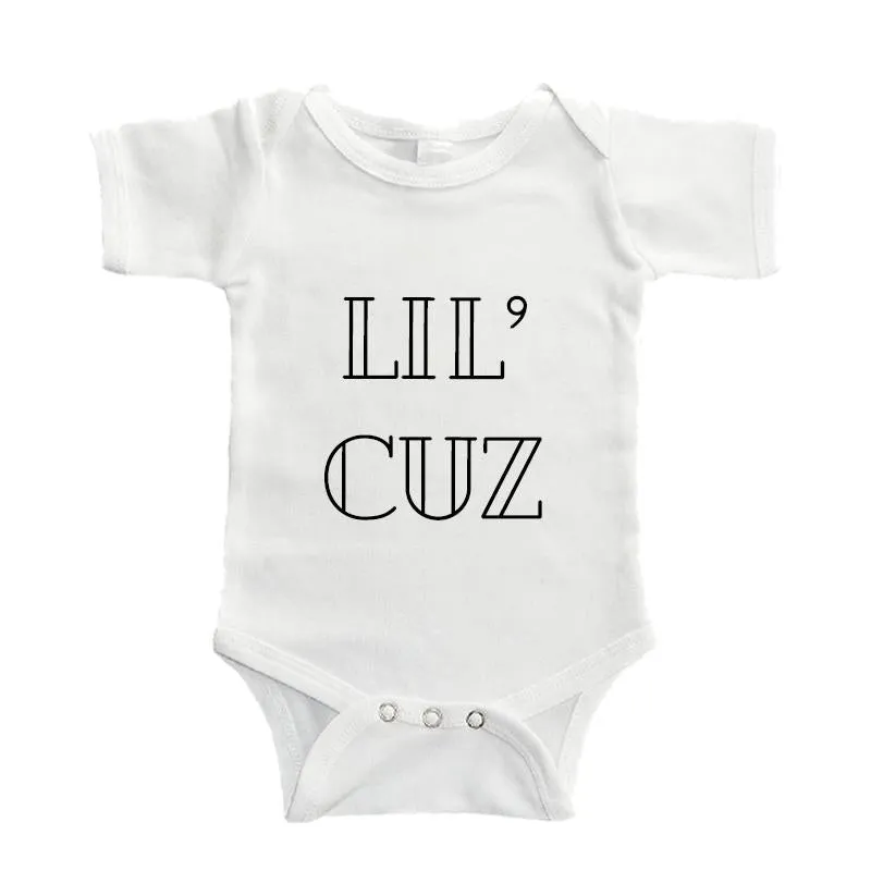 Lil' Cuz Baby Bodysuit White cheap baby clothes online