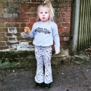 Little Bit Dramatic Kids Grey Sweatshirt breastfeeding tops cheap