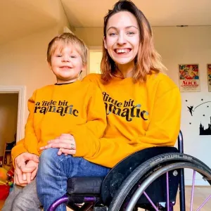 Little Bit Dramatic Mum & Kid Matching Mustard Sweatshirts breastfeeding tops cheap