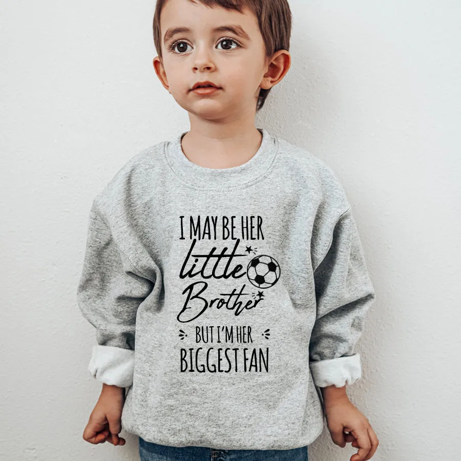 Little Brother & Her Biggest Fan Boys Sweatshirt boys fashion clearance