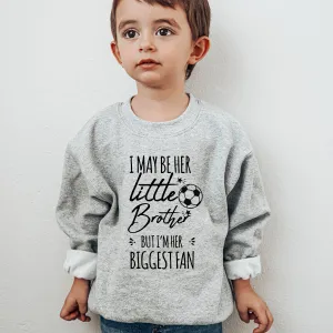 Little Brother & Her Biggest Fan Boys Sweatshirt boys fashion clearance