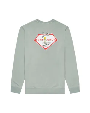Little Dude Pigment Crewneck Sweatshirt - Pigment Salbei