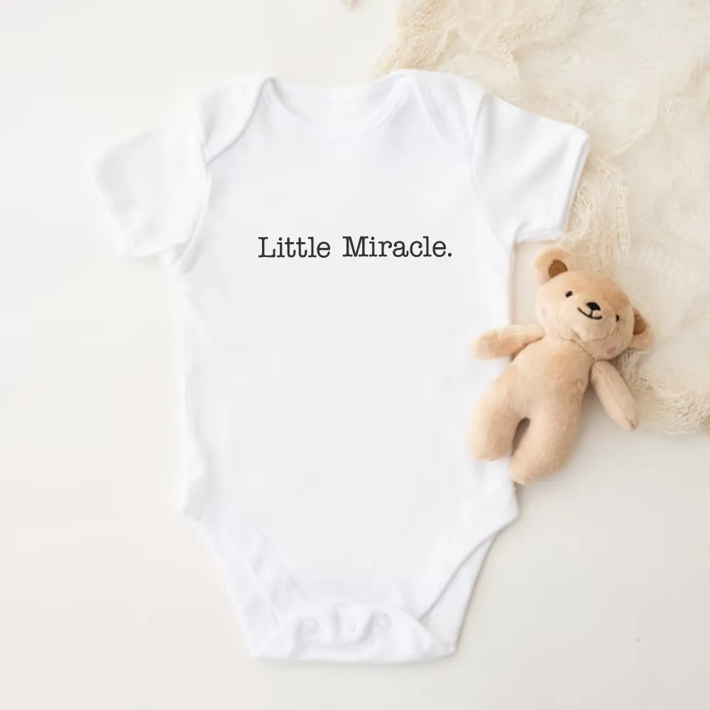 Little Miracle White Baby Vest cheap baby clothes online
