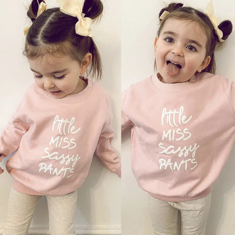 Little Miss Sassy Pants Sweatshirt 99 girls skirts clearance