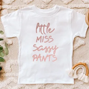 Little Miss Sassy Tee (MRK X) girls pajamas promo