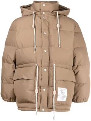 Logo-Patch Padded Jacket winter jackets clearance