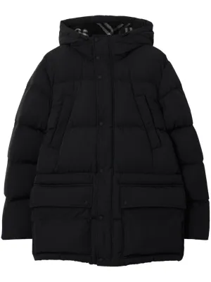 Logo-Patch Pufffer Coat winter jackets clearance