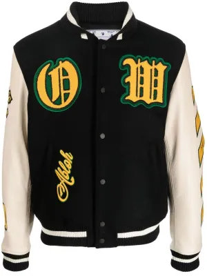 Logo-Patch Varsity Jacket winter jackets clearance
