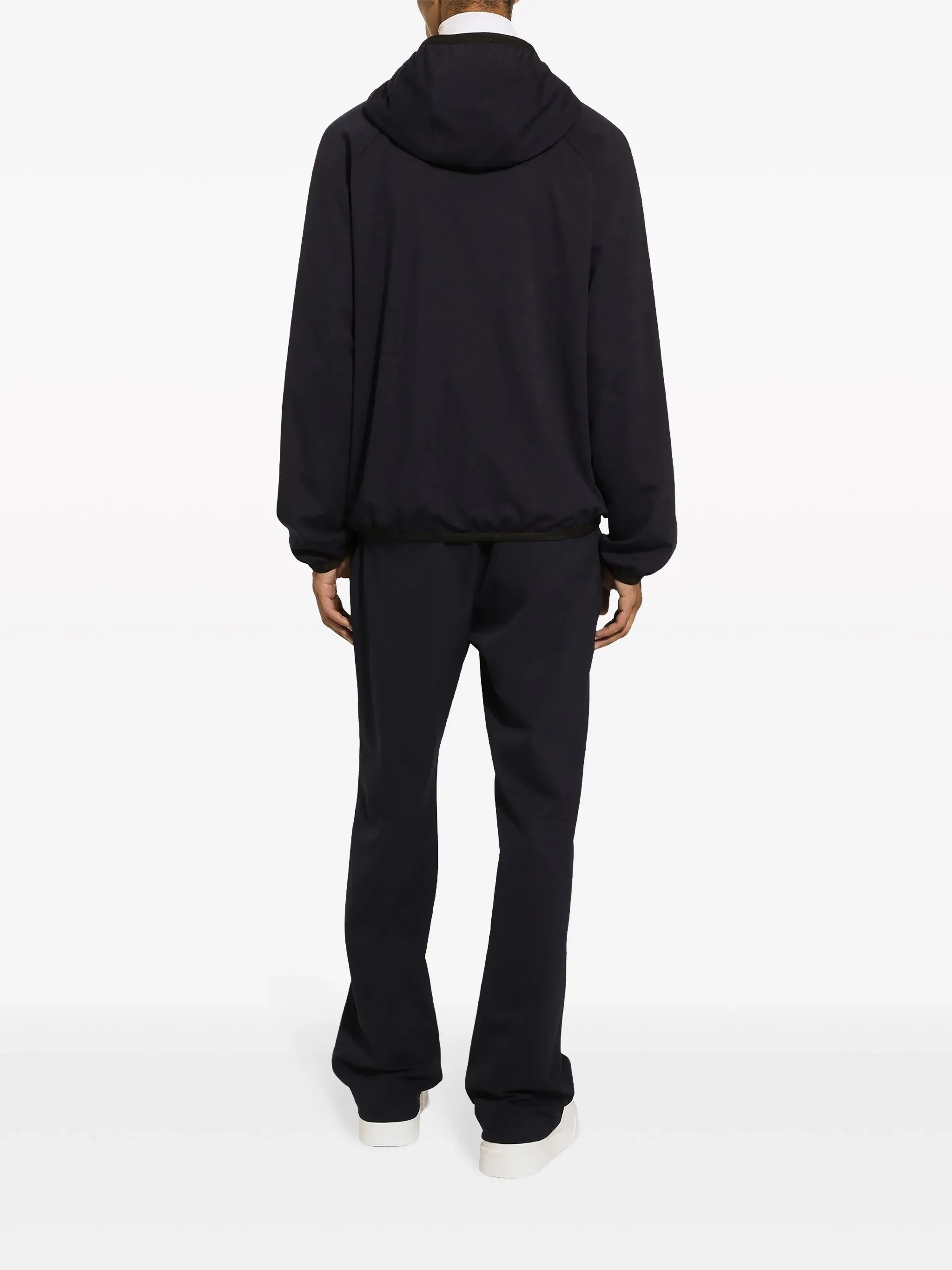 Logo-Plaque Hooded Jacket