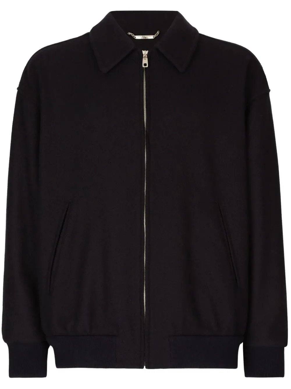 Logo-Plaque Zip-Up Bomber Jacket winter jackets clearance