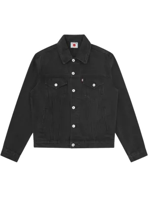 Logo Print Denim Jacket winter jackets clearance