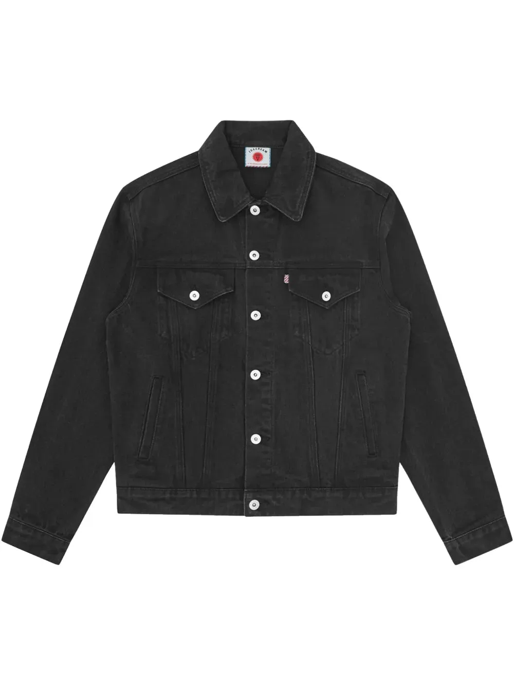 Logo Print Denim Jacket winter jackets clearance