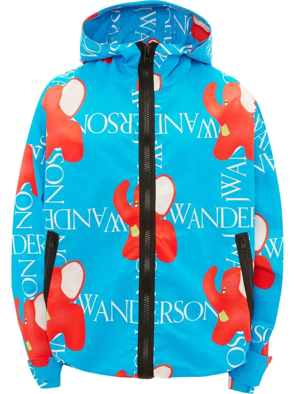 Logo-Print Hooded Jacket winter jackets clearance