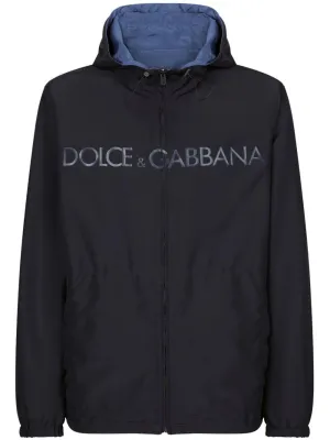 Logo-Print Reversible Parka winter jackets clearance