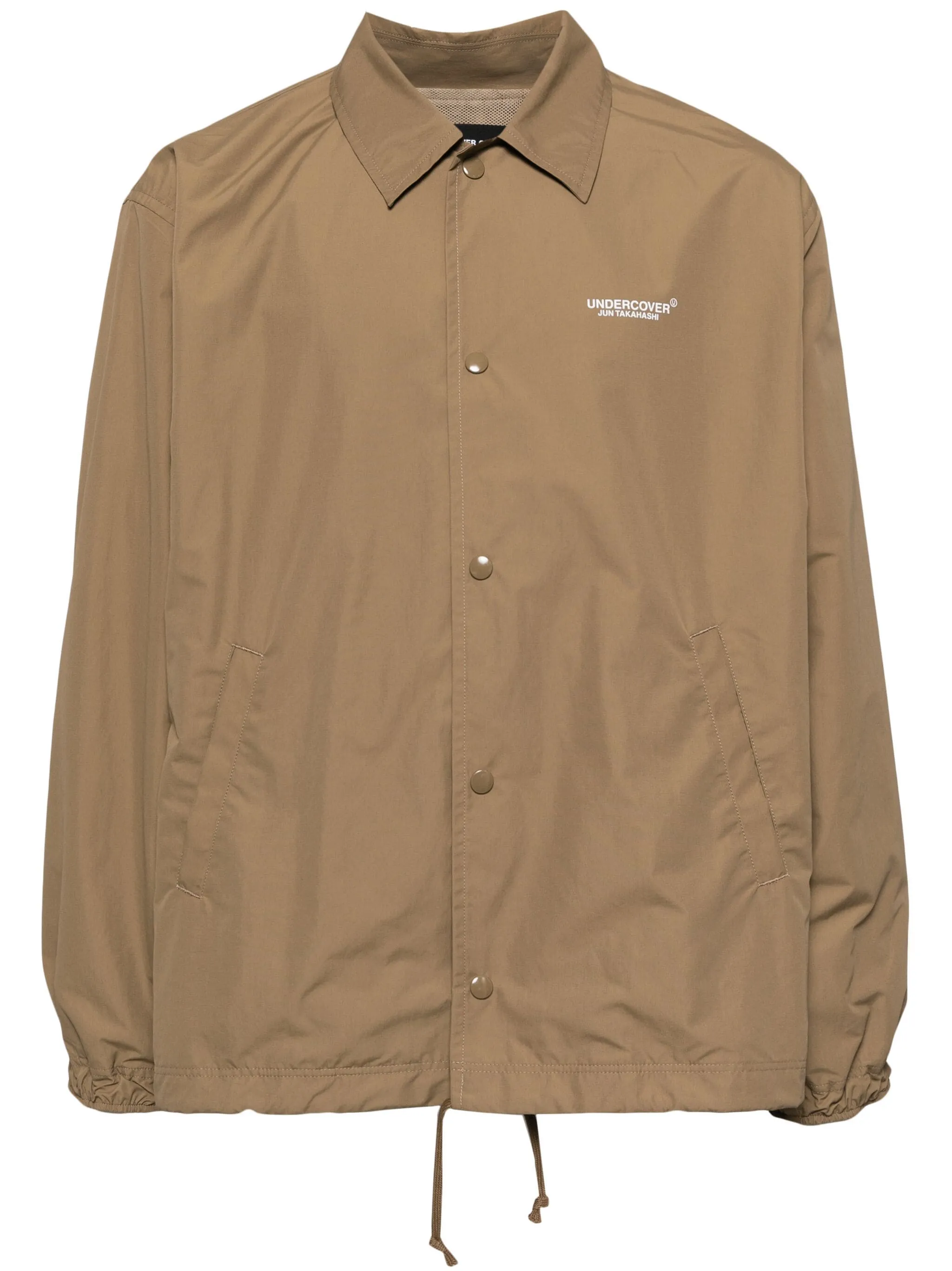 Logo-Print Shirt Jacket winter jackets clearance