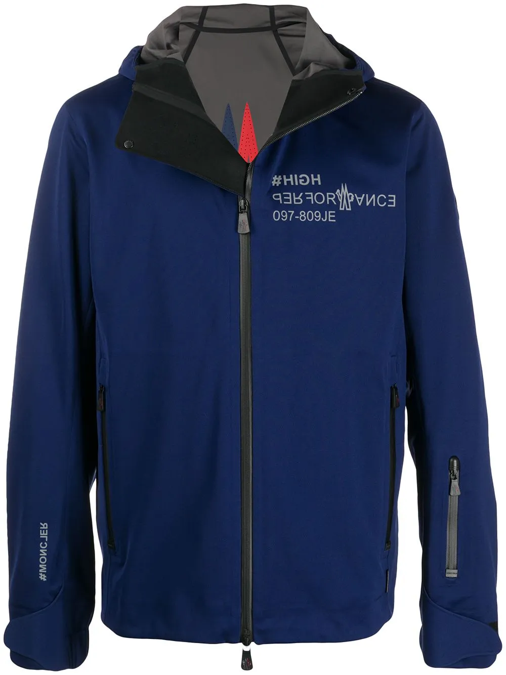 Logo Print Zip-Up Jacket mens coats discount