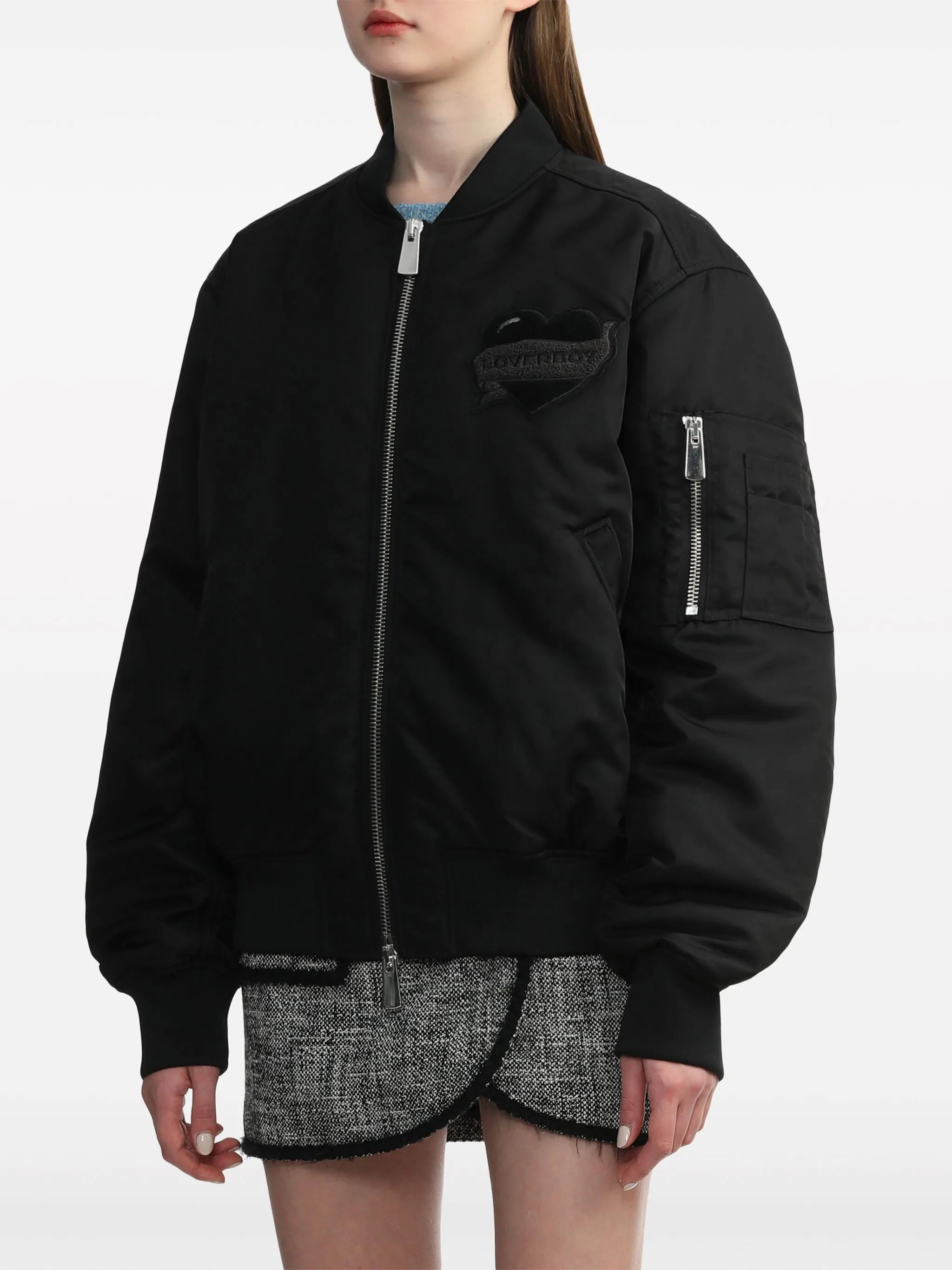 Logo-Appliqu Bomber Jacket