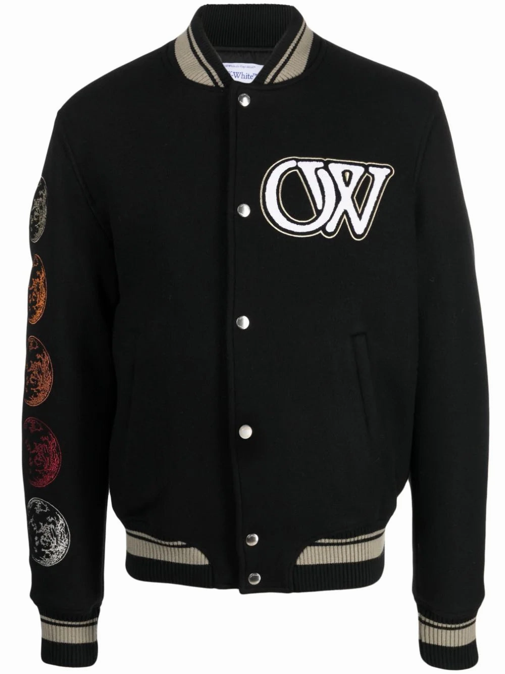 Logo-Appliqu Bomber Jacket winter jackets clearance