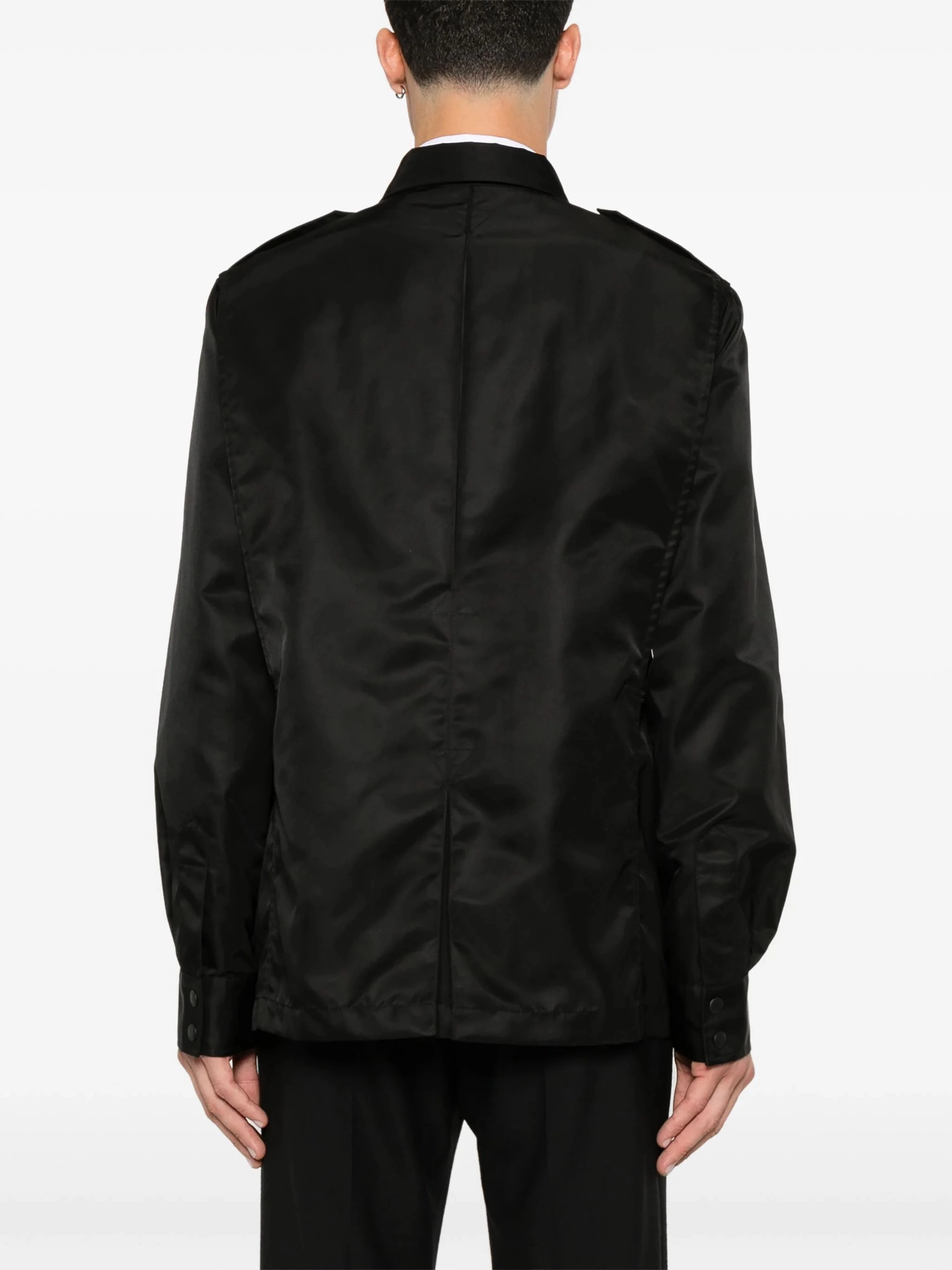 Logo-Appliqu Shirt Jacket