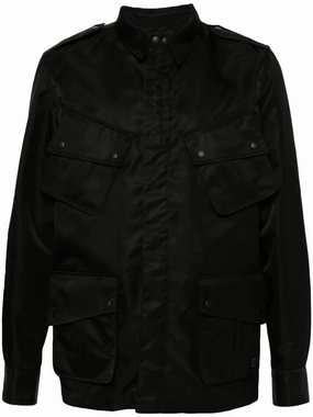 Logo-Appliqu Shirt Jacket winter jackets clearance
