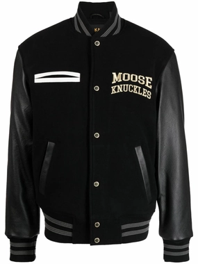 Logo-Embroidered Bomber Jacket winter jackets clearance