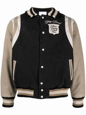 Logo-Embroidered Canvas Bomber Jacket winter jackets clearance