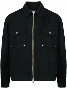 Logo-Embroidered Cotton Jacket winter jackets clearance