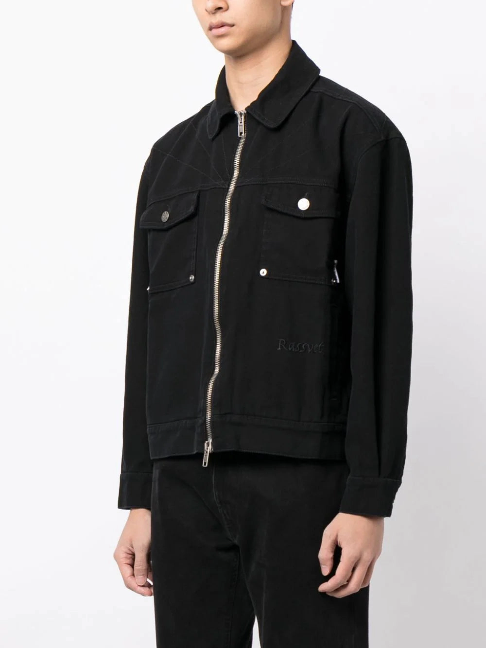 Logo-Embroidered Cotton Jacket