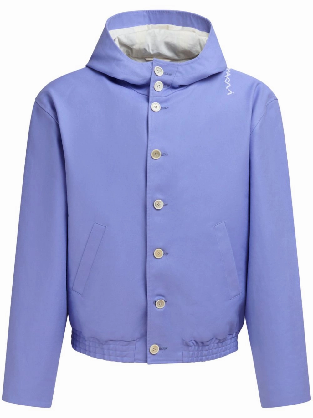 Logo-Embroidered Hooded Jacket winter jackets clearance
