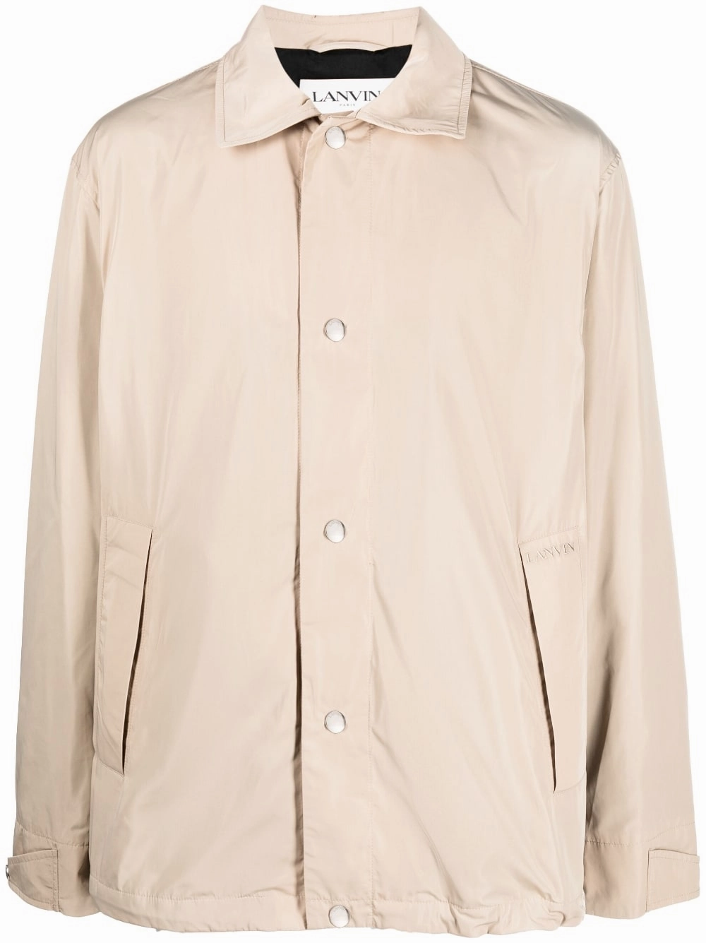 Logo-Embroidered Shirt Jacket winter jackets clearance