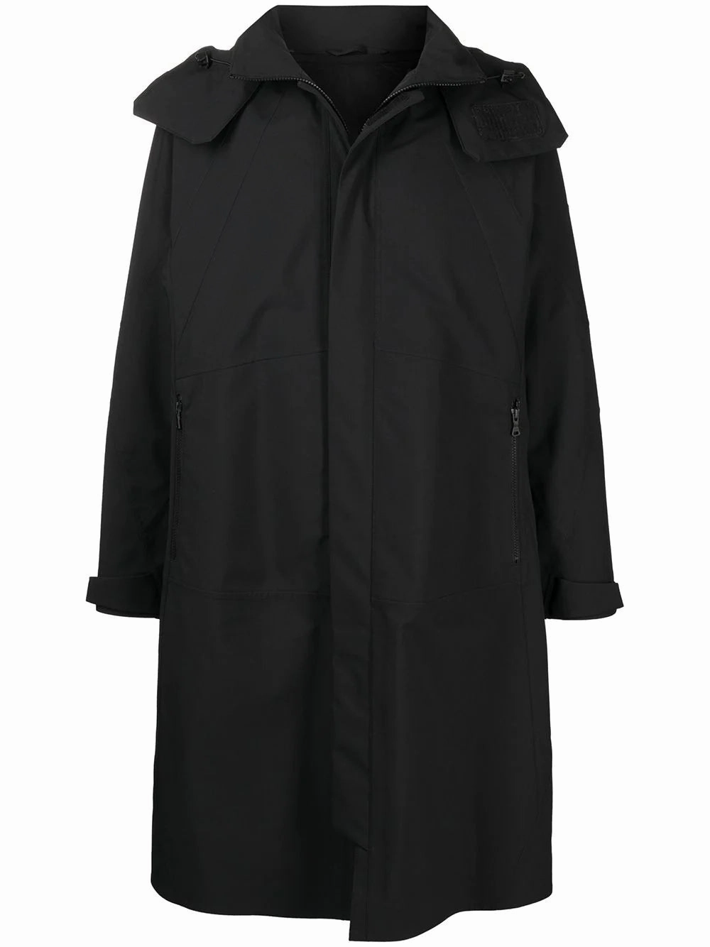 Logo-Patch Hooded Jacket winter jackets clearance