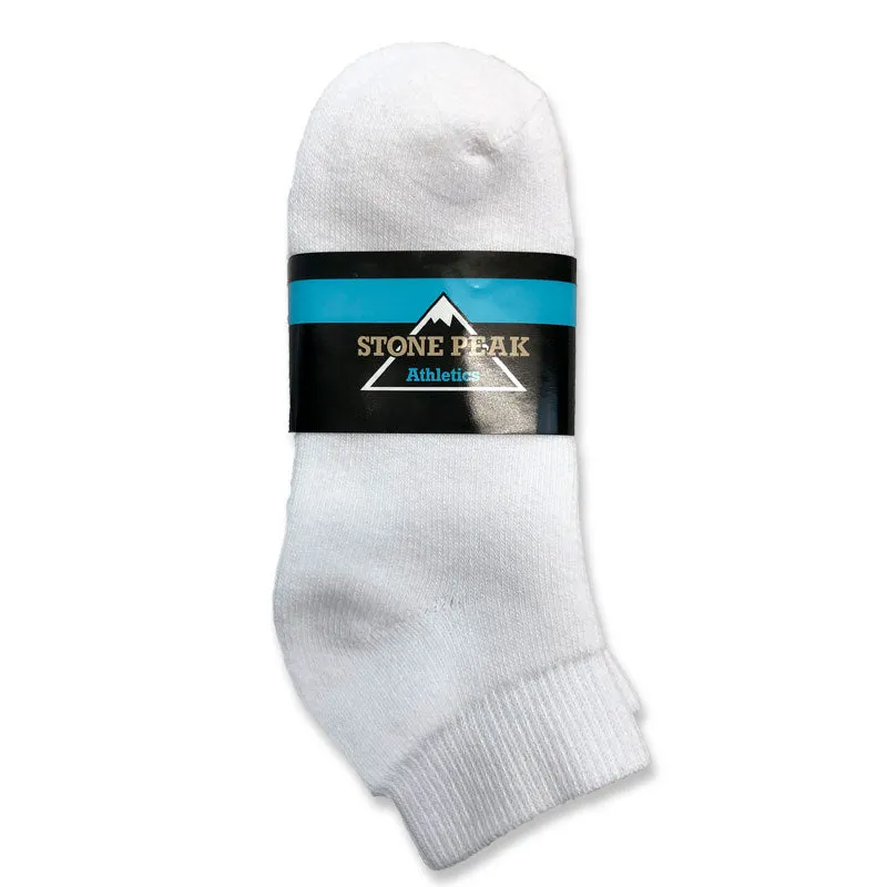 Provide Authentic Stone Peak Short Sport Socks - White 3pk , hurry up to buy our online store.