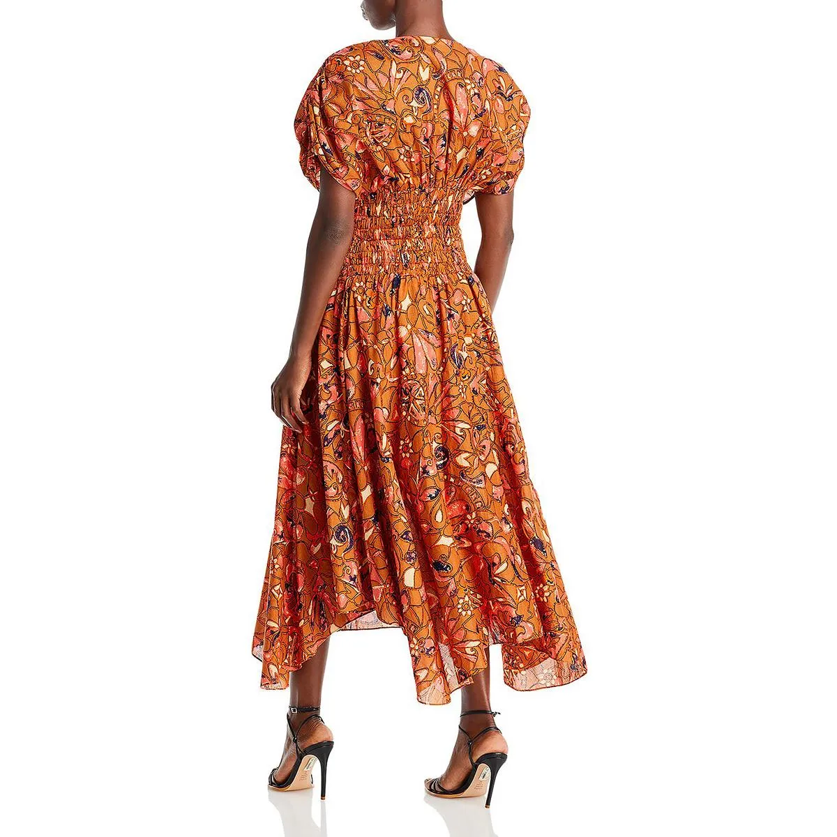Lucia Womens Smocked Long Maxi Dress