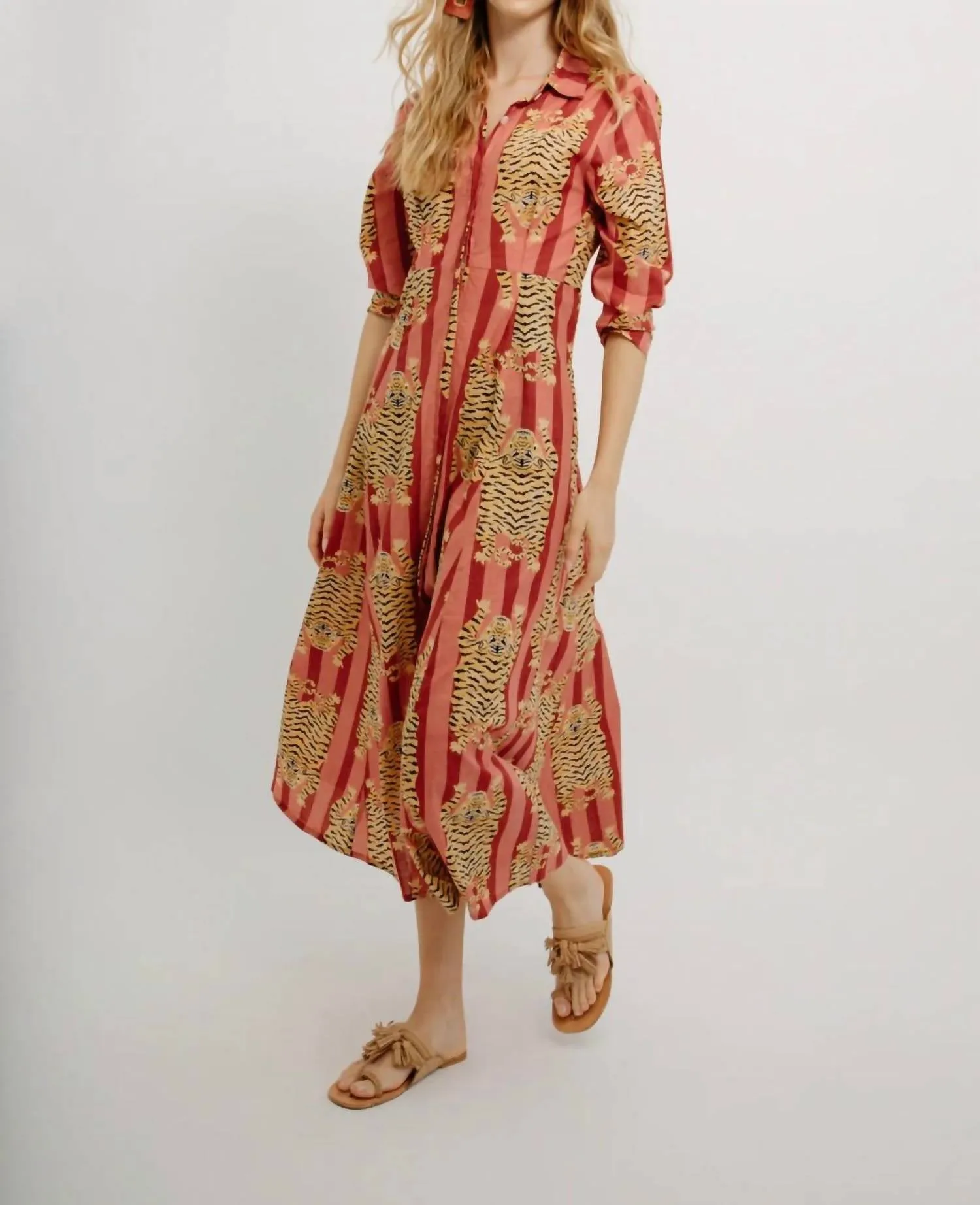 Luciana Maxi Dress In Orange