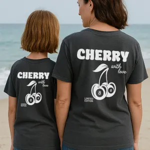 Lucky Cherries Back Logo Matching T-Shirts nursing tops best deals