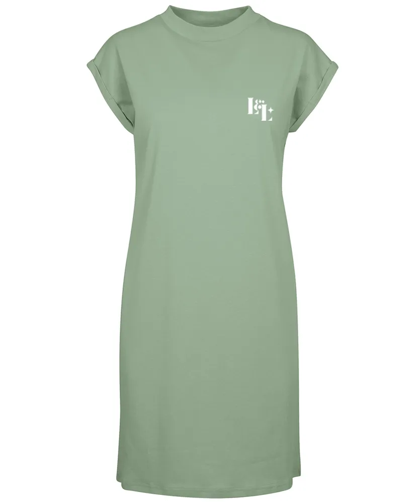 Luna & Luxe Turtle Extended Shoulder Dress