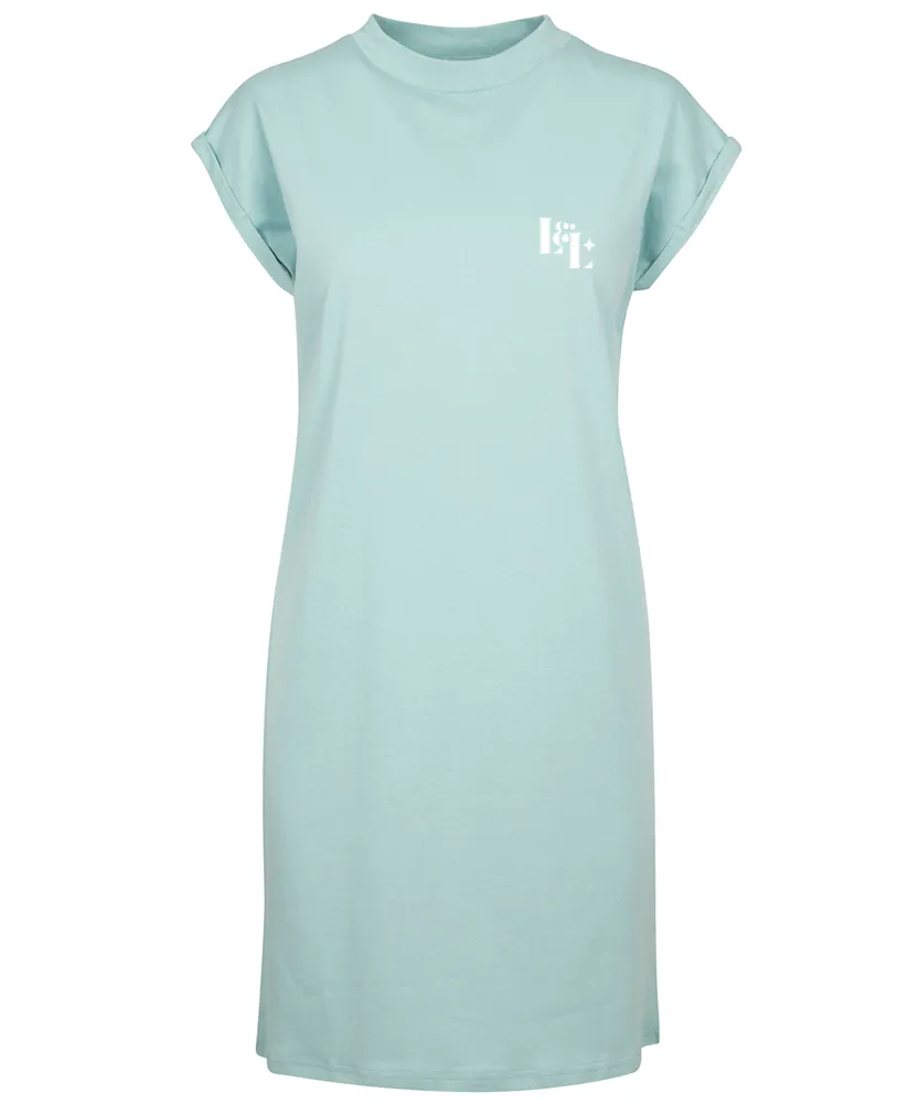 Luna & Luxe Turtle Extended Shoulder Dress