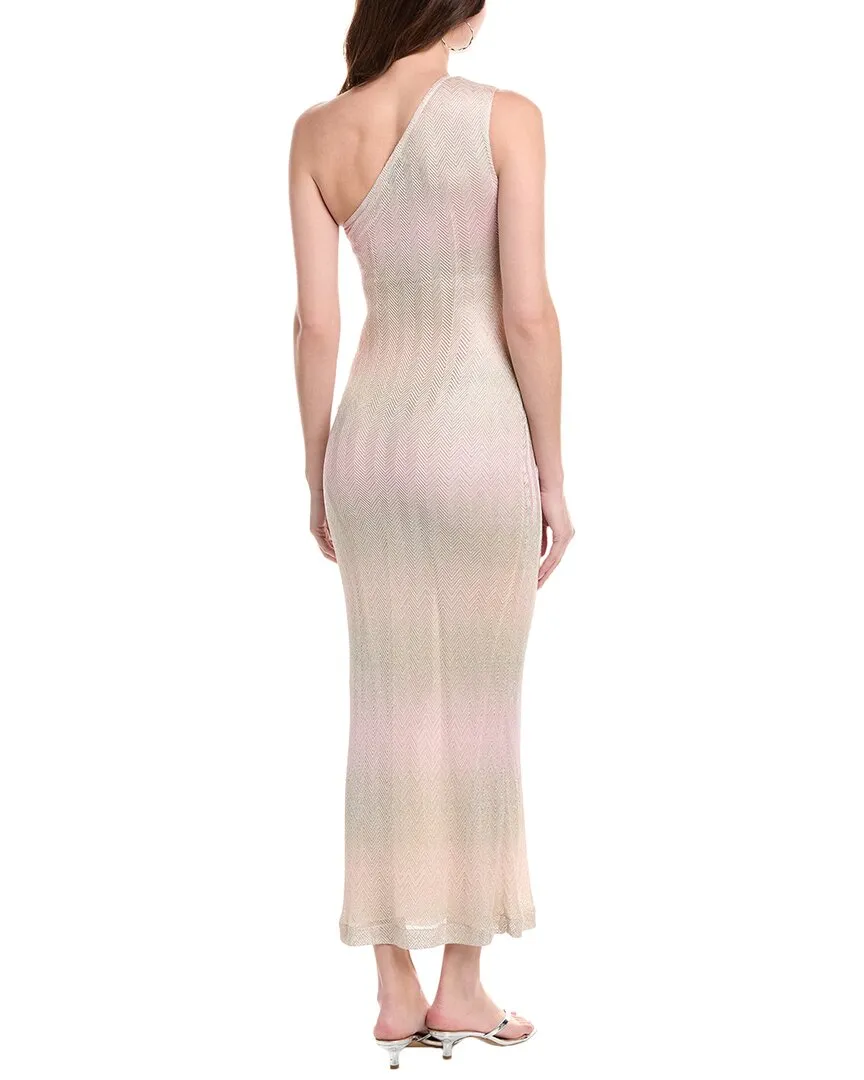 M Missoni One-Shoulder Maxi Dress