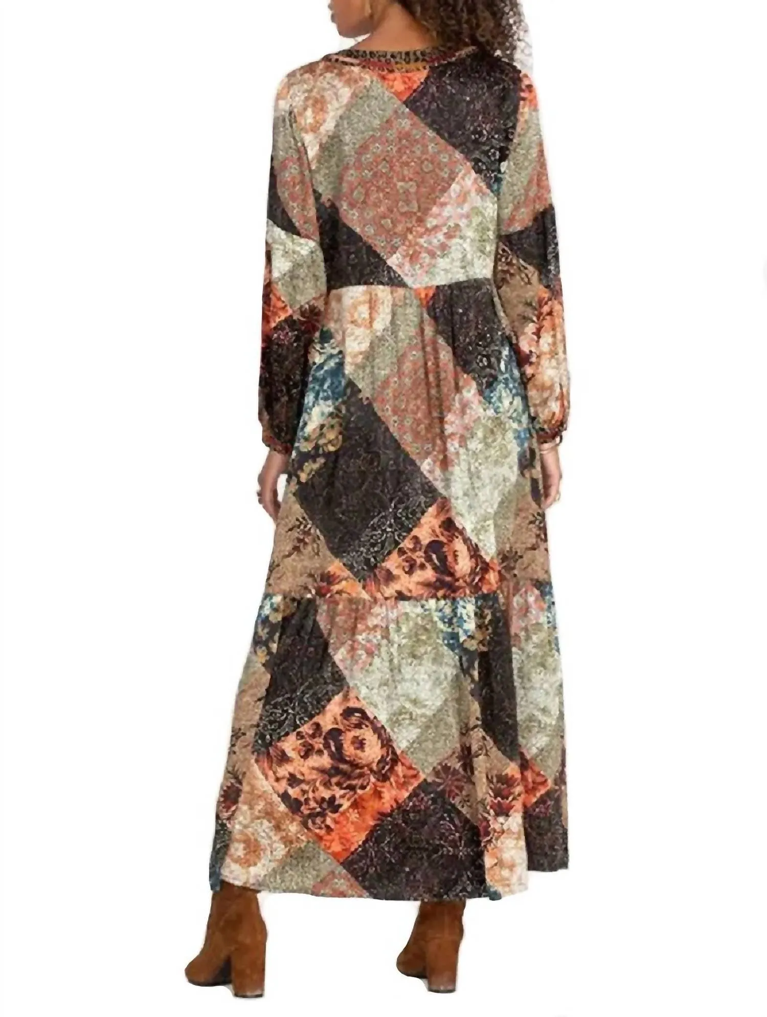 Mabel Boho Dress In Multi