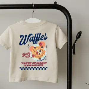 Magical Waffles Kids Front & Back Graphic T-Shirt girls pajamas promo