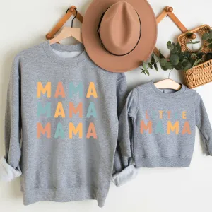 Mama & Little Mama Joy Matching Heather Grey Sweatshirts nursing tops best deals