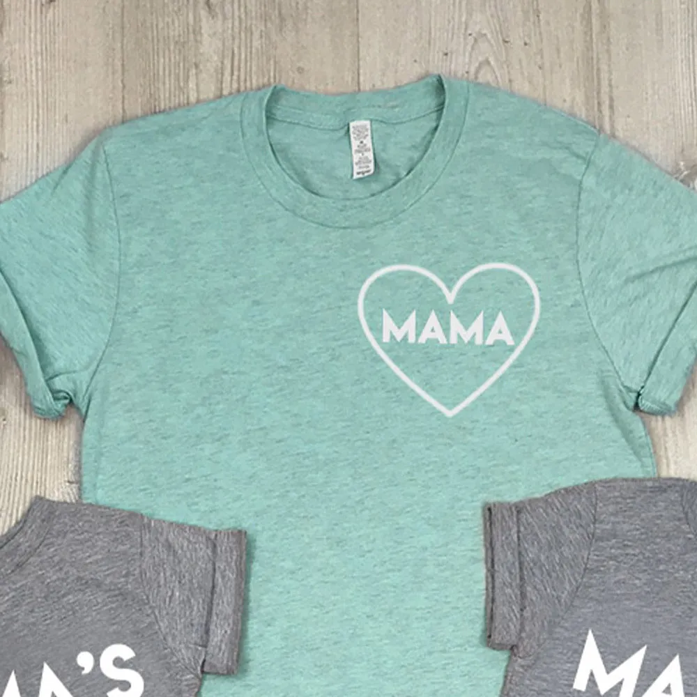 Mama & Mama's Boy & Girl Mum & Kid Matching Tees (MRK X)