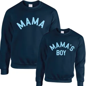 Mama & Mama's Boy Classic Sweatshirts Navy/Sky (MRK X) baby bump outfits discount